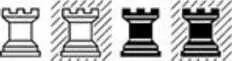шахматной доски стоят шахматные ЛАДЬИ две белые и две черные Первая - фото 25
