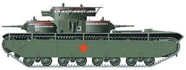 Советский пятибашенный тяжёлый танк Т35 В конце 1930х гг в СССР был создан - фото 39