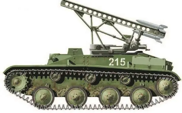 Советская система залпового огня БМ 824 на шасси лёгкого танка Т60 В 1942 - фото 73