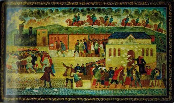 Н И Шишаков Шкатулка Мать 1966 Н И Шишаков Шкатулка В Мстерском - фото 69