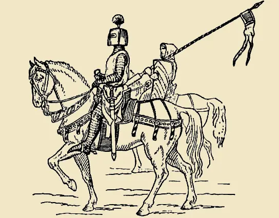 Рыцари XII века Снаряжение рыцарской лошади XIII век Таково наиболее - фото 432