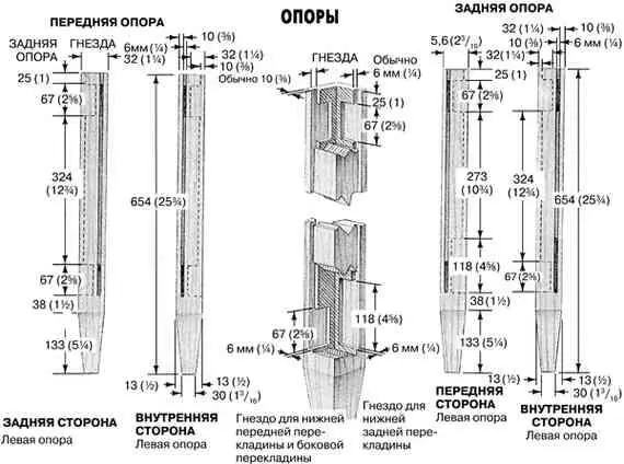 Начните с вырезания паза под филенку и декоративного скоса на перекладинах и - фото 91