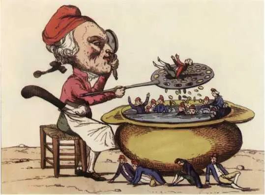 Ил 31 Очистительный тигель якобинцев Карикатура 1793 Автор неизвестен - фото 147
