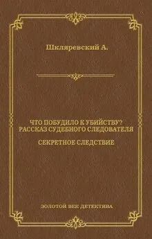 Александр Шкляревский - Что побудило к убийству? Рассказ судебного следователя. Секретное следствие (сборник)