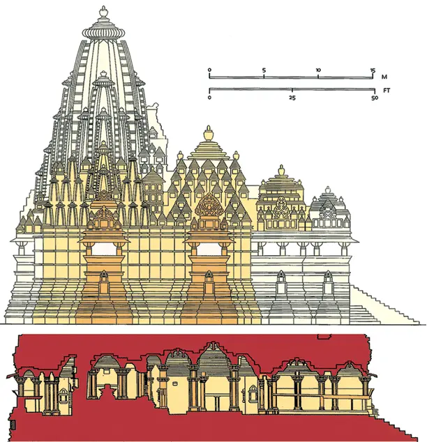 Рис 66 Храм Фасад и разрез Кхаджурахо Индия Рис 67 Комплекс храмов - фото 206