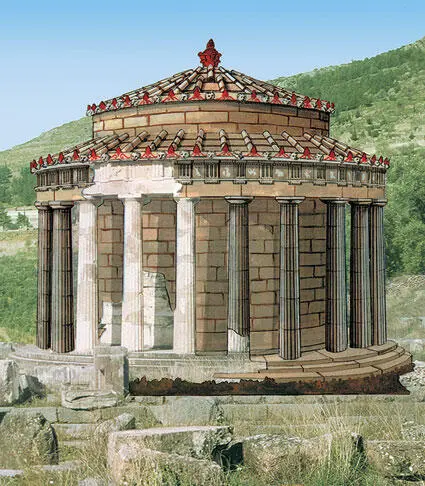 Рис 121 Храм Афины Пронайи Дельфы Греция а толос б реконструкция - фото 266