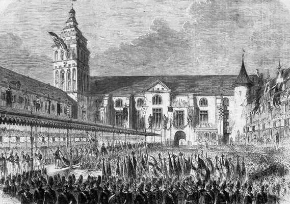 Празднование коронования 1861 г в Кёнигсберге Процессия после коронования - фото 75
