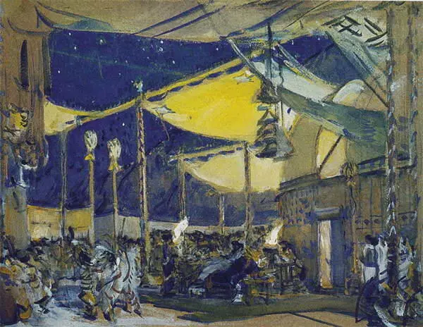 9 Эскиз декорации к опере А Н Серова Юдифь 1907 Темпера 10 Портрет - фото 13