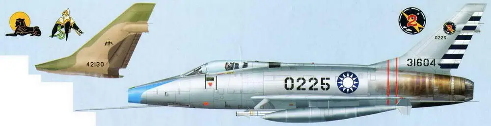 F100A Rehab из предположительно 23й АЭ ВВС Тайваня Конец 1970х гг - фото 71