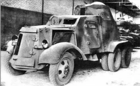 Испанский бронеавтомобиль AM Chevrolet AAC 1937 с броневой маской для - фото 51