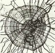 Идея разделения Москвы на зоны Ле Корбюзье 1930 год Москва парабола Н - фото 26
