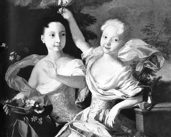 Л Каравакк Портрет царевен Анны Петровны и Елизаветы Петровны в 1717 году - фото 127