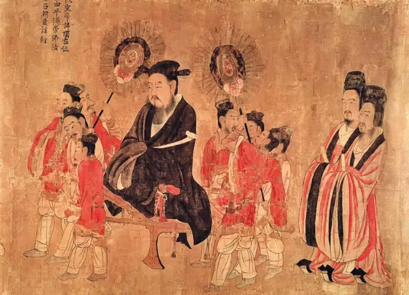 Китайский император со свитой Со свитка Тринадцать императоров VII в Но и - фото 3