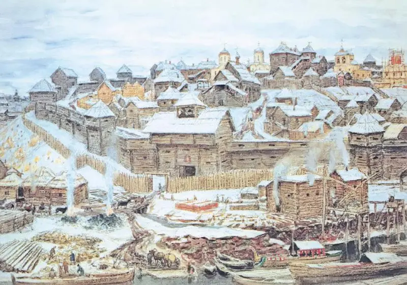 АМ Васнецов Московский Кремль при Иване Калите Но основная заслуга Ивана - фото 182