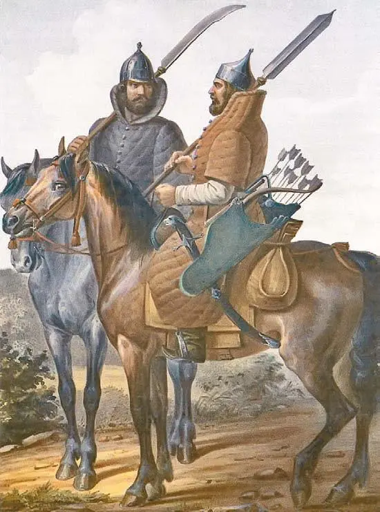 Русские ратники в XIV второй половине XVII в Илл из книги Историческое - фото 222