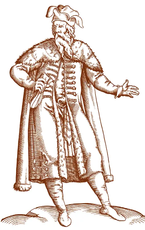 Русский купец С немецкой гравюры XVI в Русское государство в XVI в К - фото 248