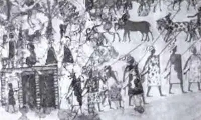 После кораблекрушения воины в шлемах увенчанных клыками вепря маршируют к - фото 137