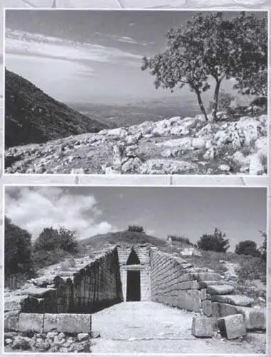 Вверху вид с вершины Микен на равнину Арголиды В центре фотографии - фото 175