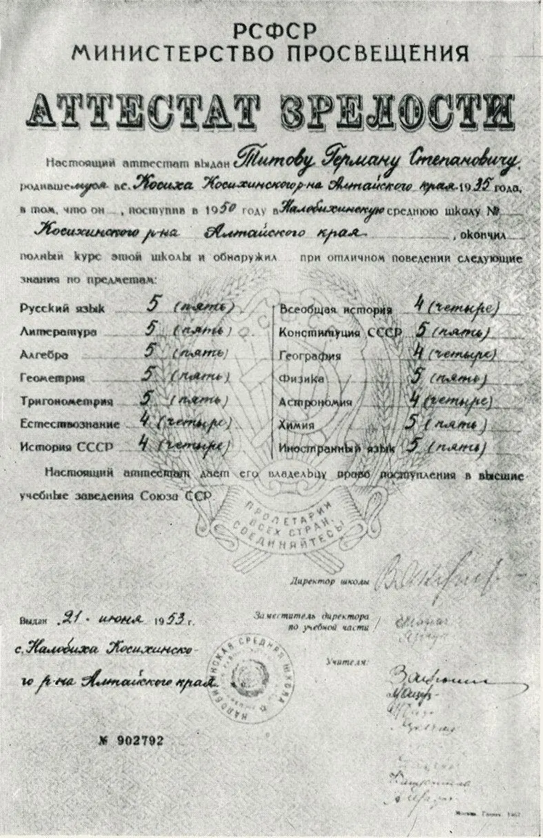 Герман с сестрой дома во время отпуска 1954 год После тренировочных полетов - фото 17