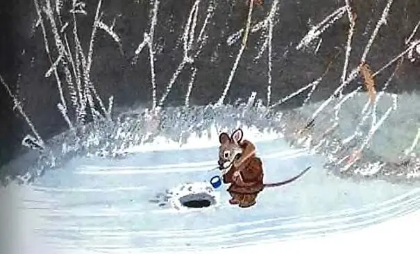 Пошла однажды мышка попить на середину озера Для питья сделала во льду - фото 18