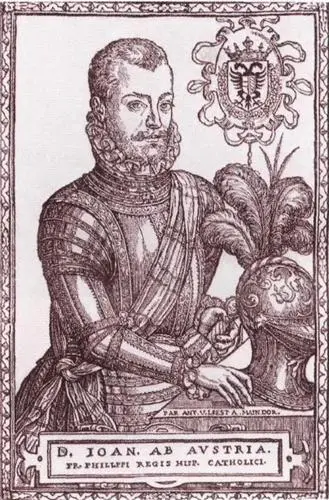 Хуан Австрийский Гравюра на дереве фон Лееста Испания конца XVI века Дон - фото 9