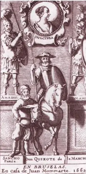 Титульный лист первого иллюстрированного издания Дон Кихота Брюссель 1662 - фото 27