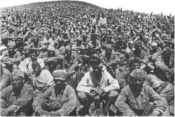 Пленные красноармейцы БССР лето 1941 г Местные жители Однако - фото 21