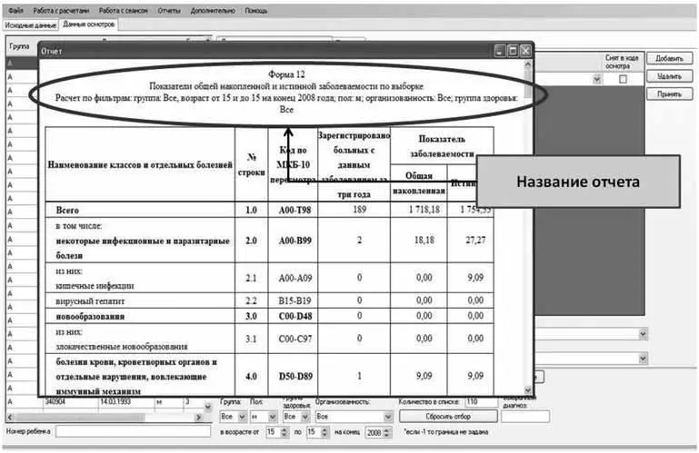 Рис 219Отчет Показатели накопленной и исчерпанной заболеваемости по - фото 28
