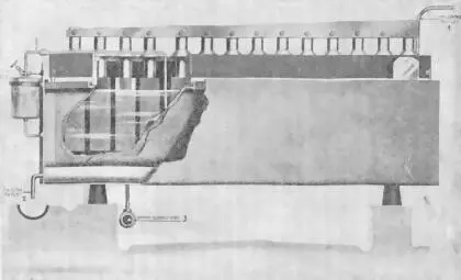 Рис 22 Электролитическая батарея Нельсона Внутренний вид батареи 1 Выход - фото 23