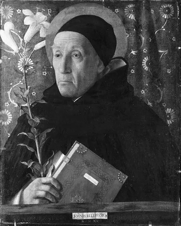 Портрет Фра Теодоро да Урбино 1515 г Святой Доминик с орхидеей и розовой - фото 10