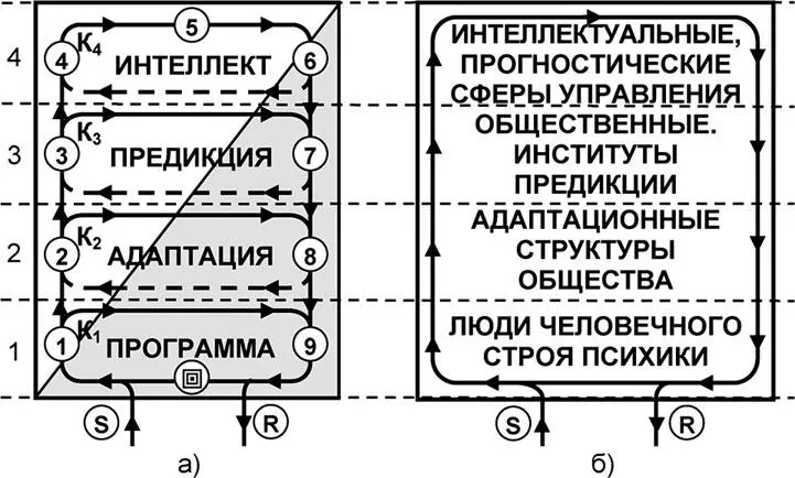 Рис 83 Идеальная Uструктура самоуправляющегося общества а типовой - фото 277