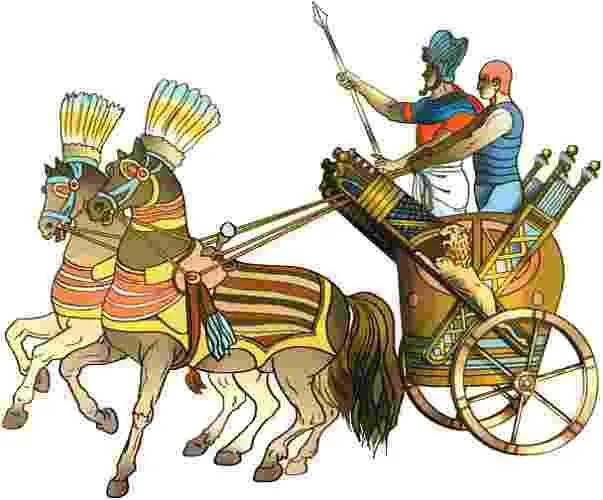 Древнеегипетские воины на колеснице Греческие колесницы И конечно повозки - фото 5