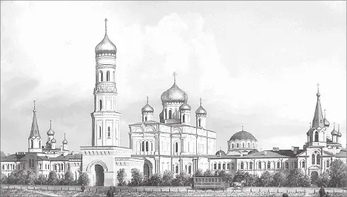 Воскресенский Новодевичий монастырь в начале XX в В боковых частях комплекса - фото 221