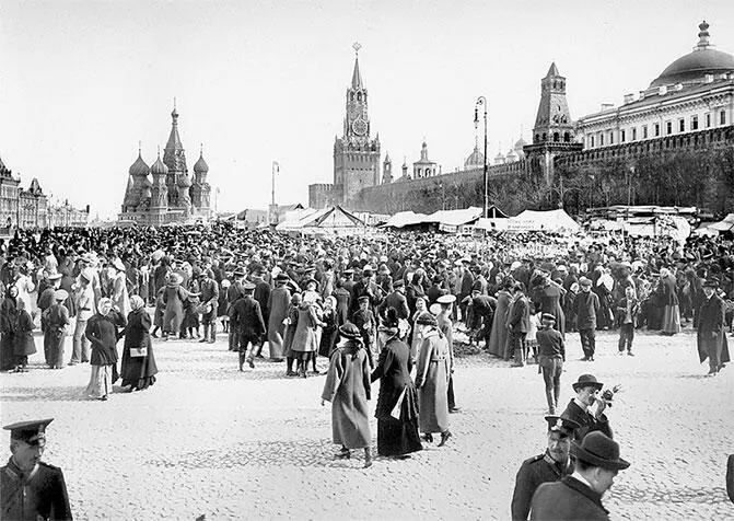 Вербный базар на Красной площади Фото из собрания Э В ГотьеДюфайе 1913 В - фото 91