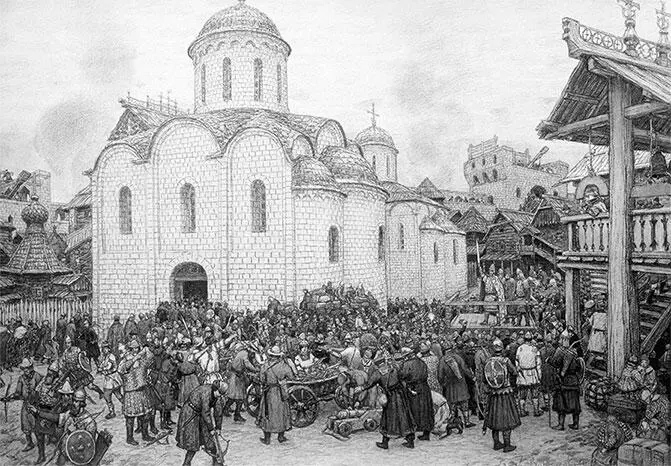 Аполлинарий Васнецов Оборона Москвы от Тохтамыша 1919 Всего за три года - фото 176