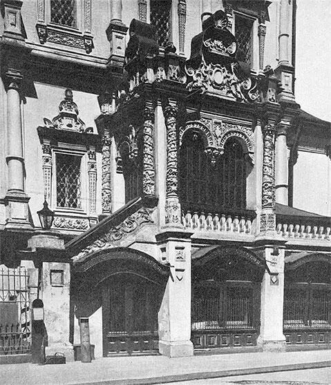 Церковь Никола Большой Крест Южное крыльцо Фото 1880х годов В наши дни - фото 261