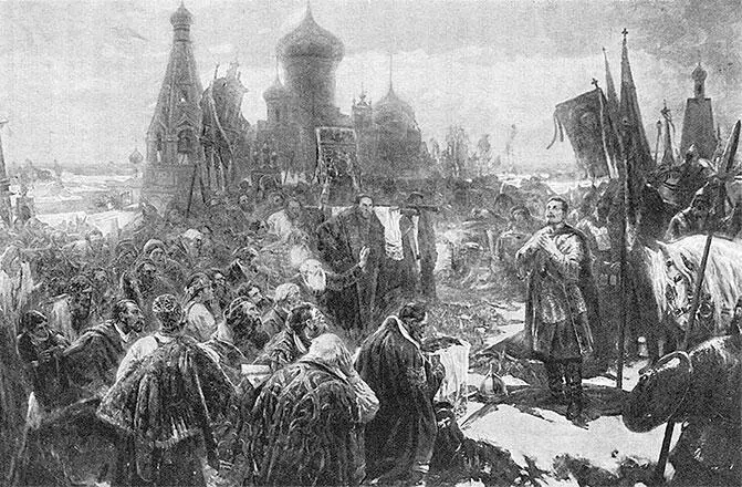 Константин Вещилов Иоанн Грозный после казанских побед 1904 С наследника не - фото 278