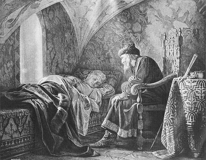 Григорий Седов Царь Иван Грозный любуется на Василису Мелентьеву 1875 Как бы - фото 286