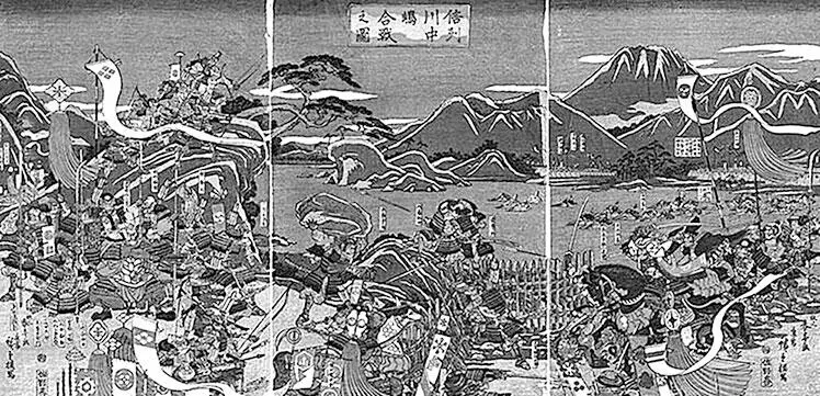 Четвертая битва при Каванакадзима 1561 Не у всех но у очень многих воинов - фото 276