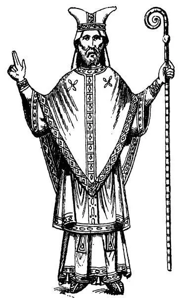 Епископ в облачении для мессы По изображению на миниатюрах XII в Забота о - фото 4