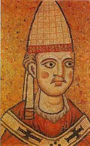 Папа Иннокентий III Мозаика XII в Древняя ватиканская базилика Рим Очень - фото 48
