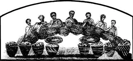 Трапеза христиан Фреска из часовни св Каллиста в Риме Церковь далеко не - фото 86