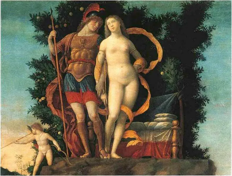 Марс и Венера на картине Парнас Андреа Мантенья 14311506 Холст масло - фото 26