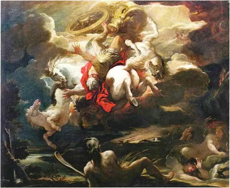 Падение Фаэтона Джордано Лука 16341705 Холст масло Фаэтон хотел стать - фото 109