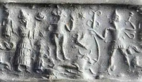Баал размахивает булавой Он держит двойную секиру и ведет быка XVIII в до н - фото 203