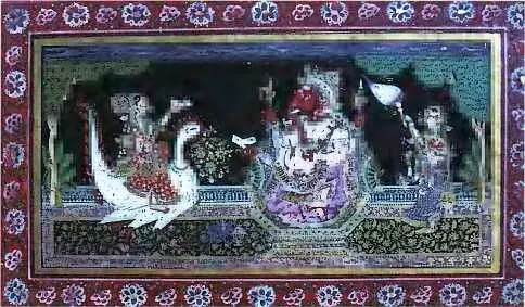Сарасвати и Ганеша XVIII в Индийская миниатюра Вишну разрушитель зла - фото 244