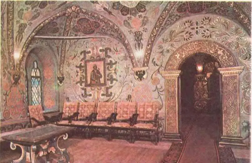 Теремной дворец Московского Кремля Фрагмент интерьера Теремной дворец - фото 151