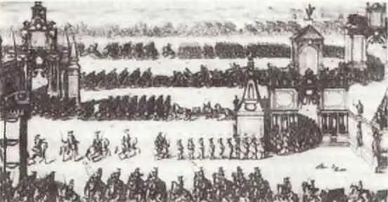 Царский выезд Рисунок Э Пальмквиста из альбома 1674 год А С Матвеев - фото 173