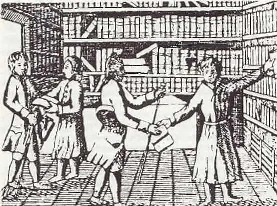 Библиотека Цирюльник стрижет бороду раскольнику Лубок - фото 211