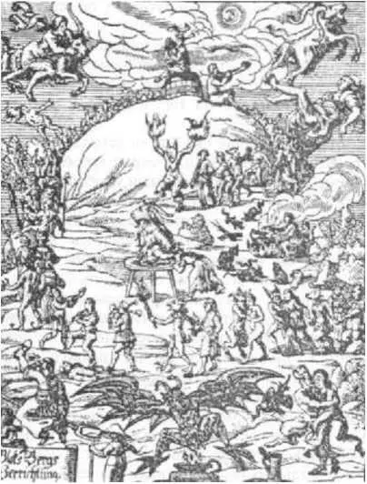 Шабаш Иллюстрация к трактату Иоганна Преториуса 1668 г Процессия из чертей - фото 76